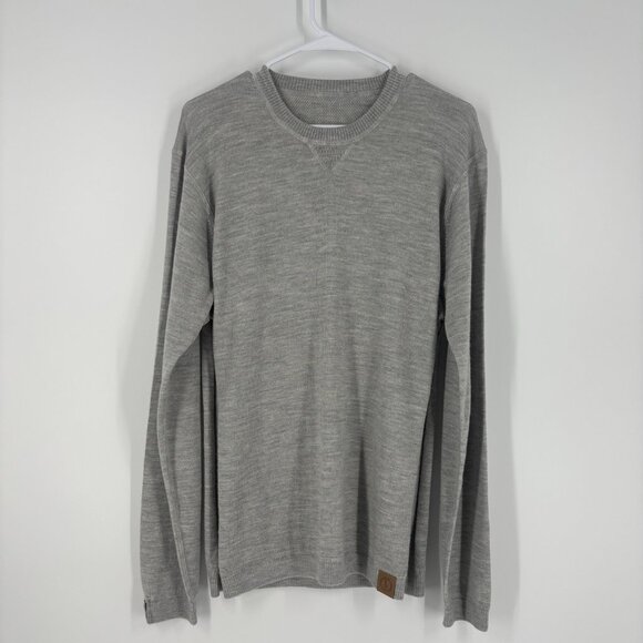 Paka The Lightweight Crew Gray Sweater Unisex Size Medium Hand Knit Royal Alpaca - Picture 1 of 10